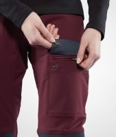 Keb Touring Trousers W Regular, kolor: 356-575 - Dark Garnet-Night Sky