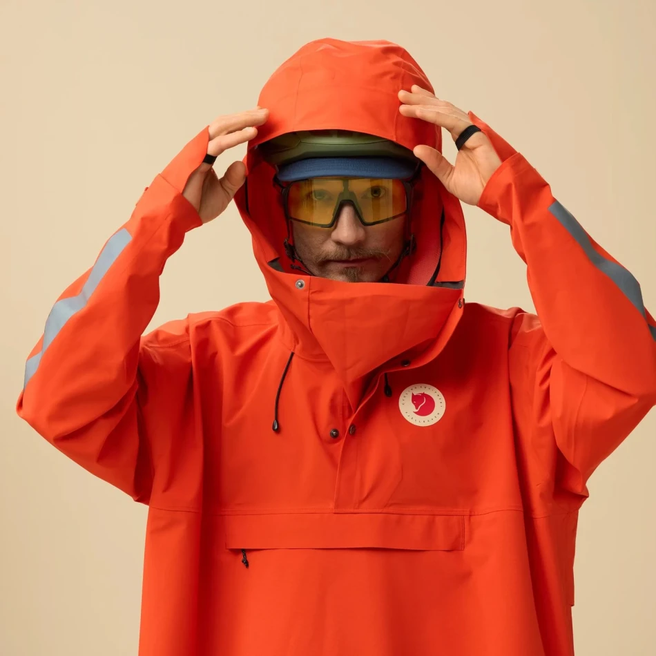 Fjallraven Hoja Rain Fox Poncho, kolor: 214 - Flame Orange