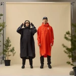 Fjallraven Hoja Rain Fox Poncho, kolor: 214 - Flame Orange
