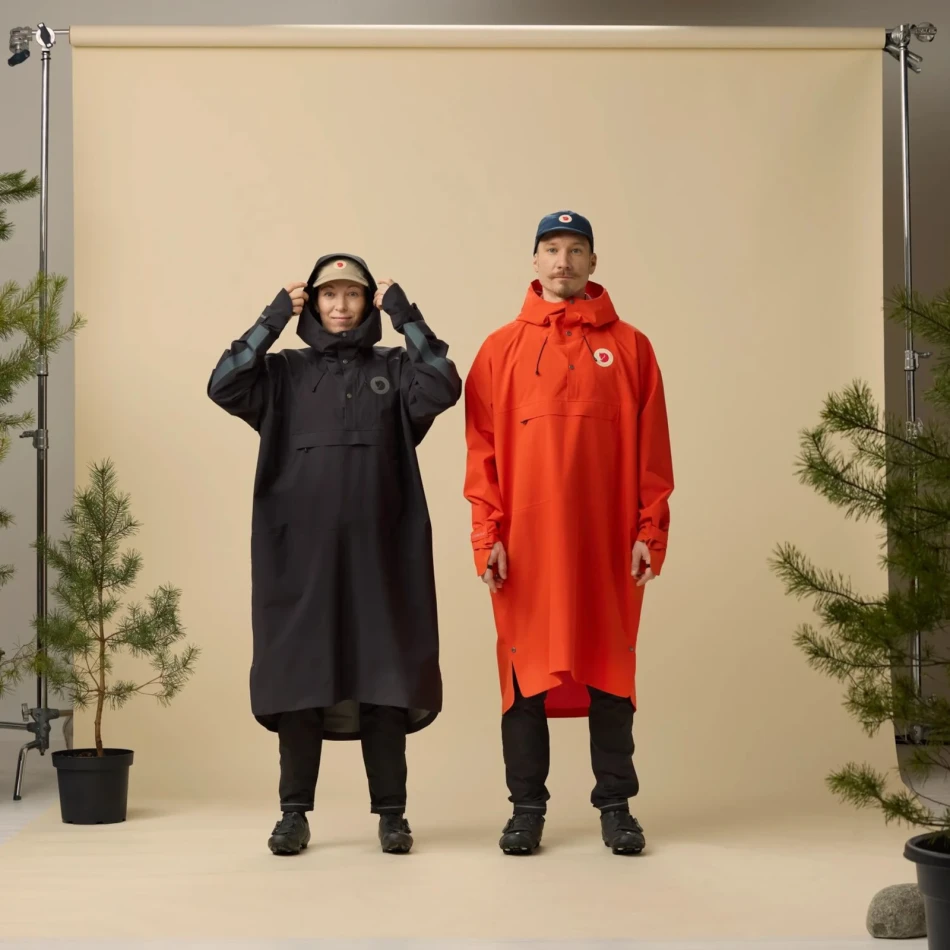 Fjallraven Hoja Rain Fox Poncho, kolor: 214 - Flame Orange