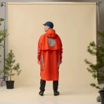 Fjallraven Hoja Rain Fox Poncho, kolor: 214 - Flame Orange