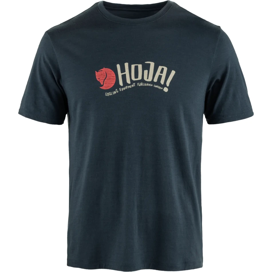 Fjallraven Hoja Wool T-Shirt, kolor: 555 - Dark Navy
