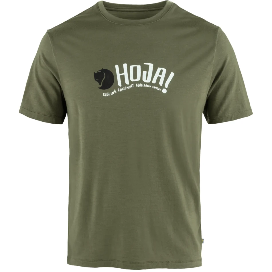 Fjallraven Hoja Wool T-Shirt, kolor: 625 - Laurel Green
