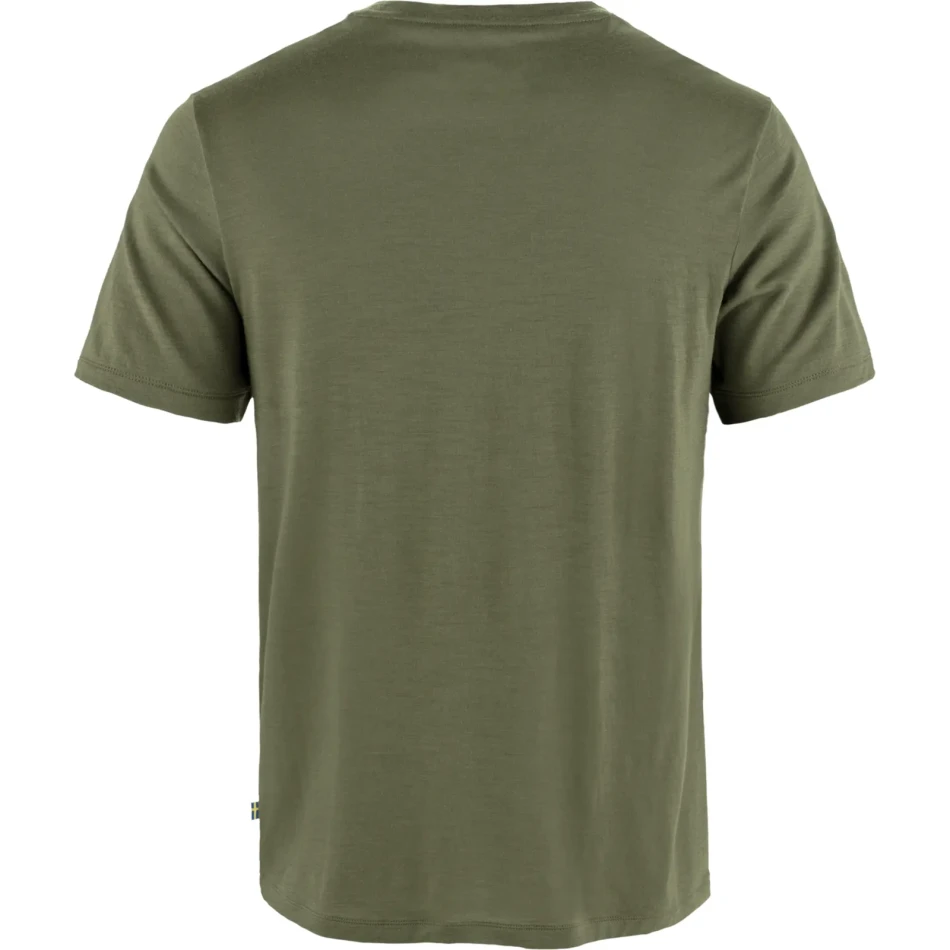 Fjallraven Hoja Wool T-Shirt, kolor: 625 - Laurel Green