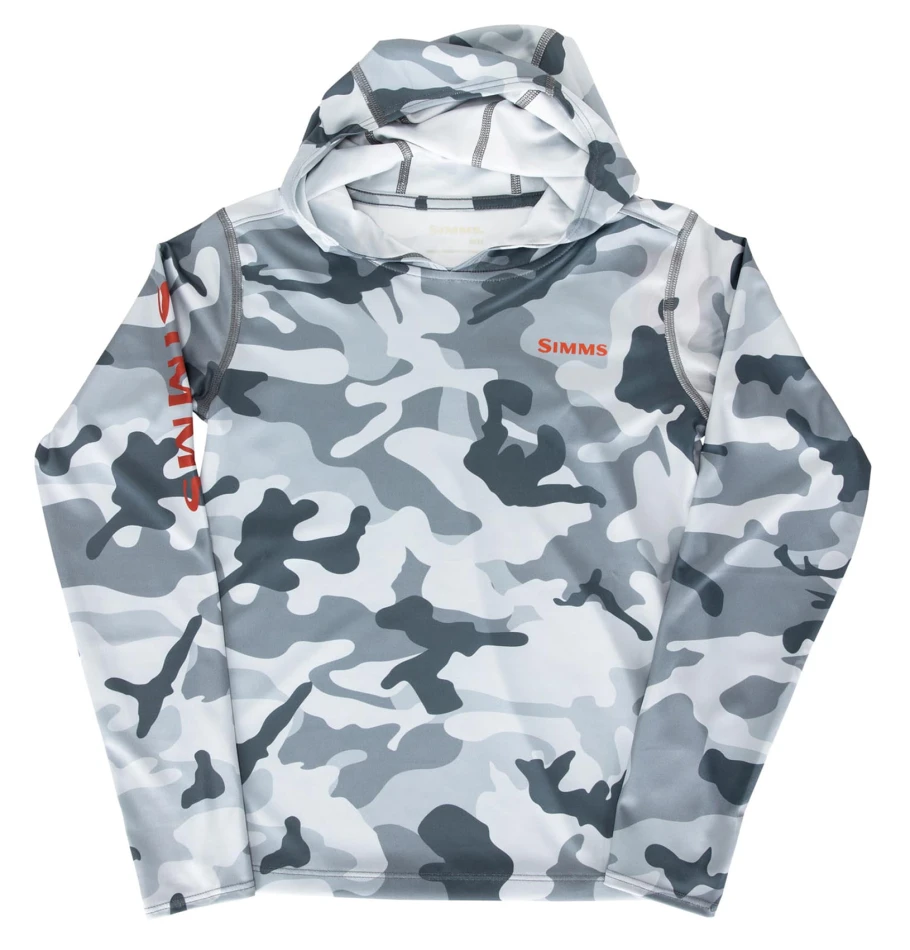 Kid's Solar Tech Hoody, kolor: 686 - Woodland Camo Steel
