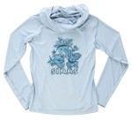 Kid's Solar Tech Hoody, kolor: 882 - Steel Blue - tył