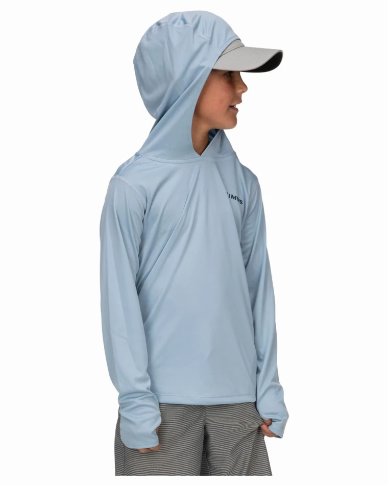 Kid's Solar Tech Hoody, kolor: 882 - Steel Blue
