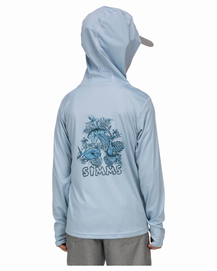Kid's Solar Tech Hoody, kolor: 882 - Steel Blue