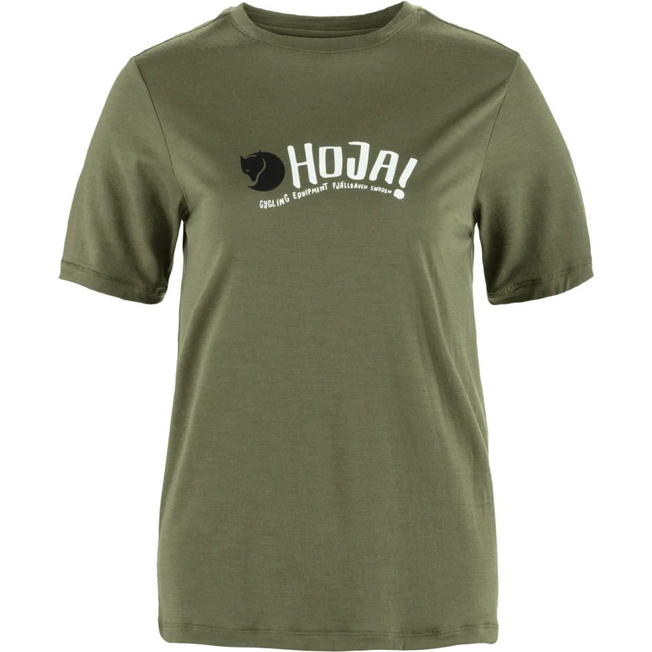 Fjallraven Hoja Wool T-Shirt W, kolor: 620 - Green