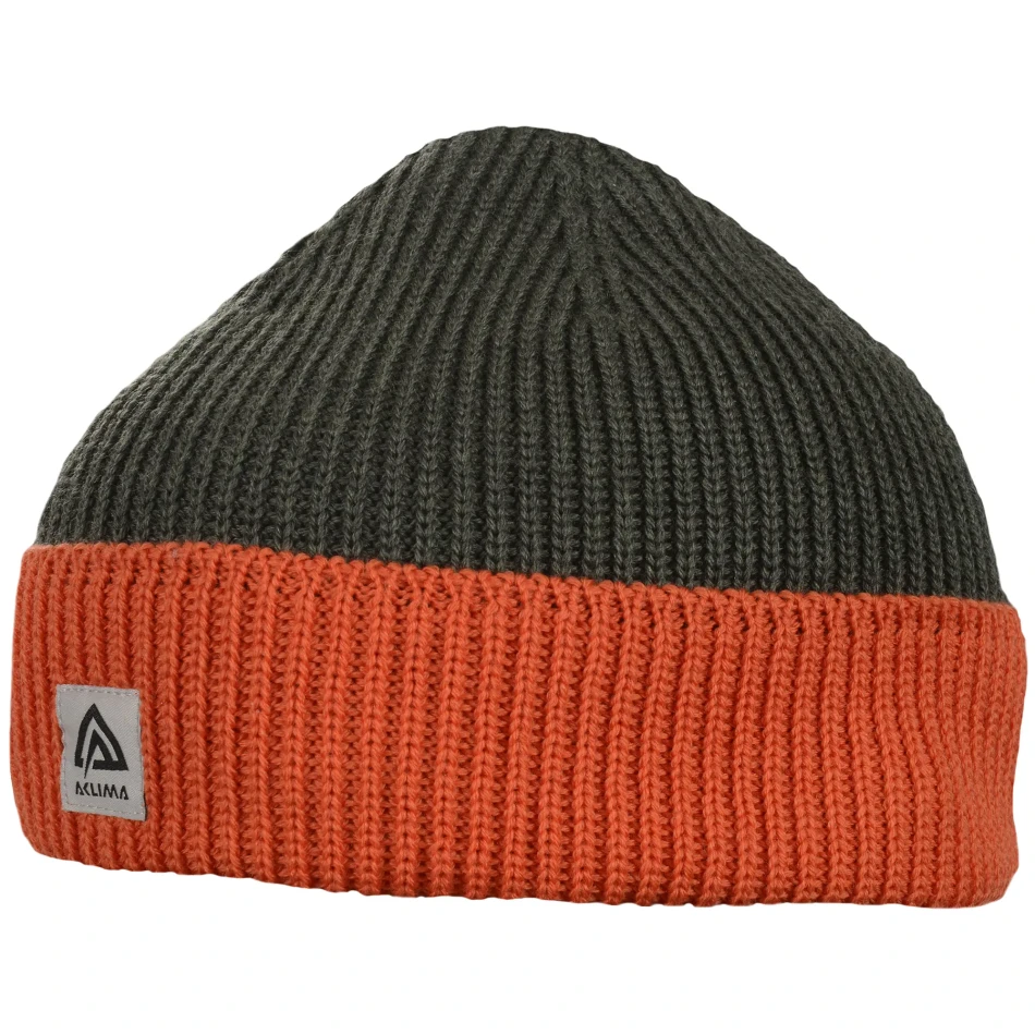 Aclima Explorer Beanie, kolor: 192 - Olive Night/Poinciana