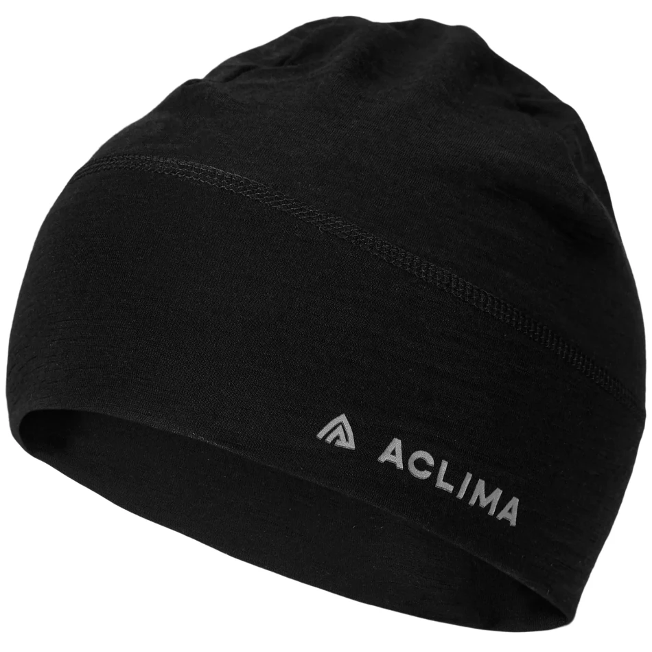 Aclima LightWool 140 Beanie, kolor: 123 - Jet Black