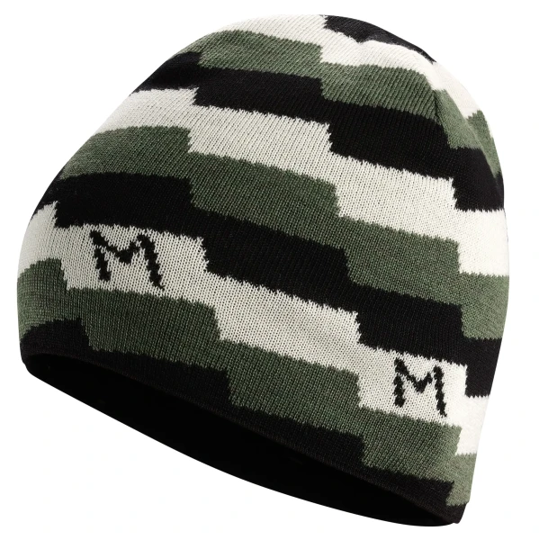 Aclima Lars Monsen Beanie, kolor: 347 - Jet Black/Nature/Olive Night