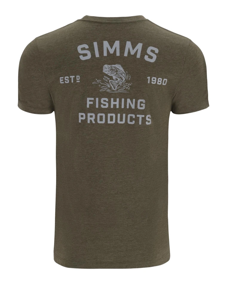 Stacked Bass T-Shirt, kolor: 914 - Military Heather