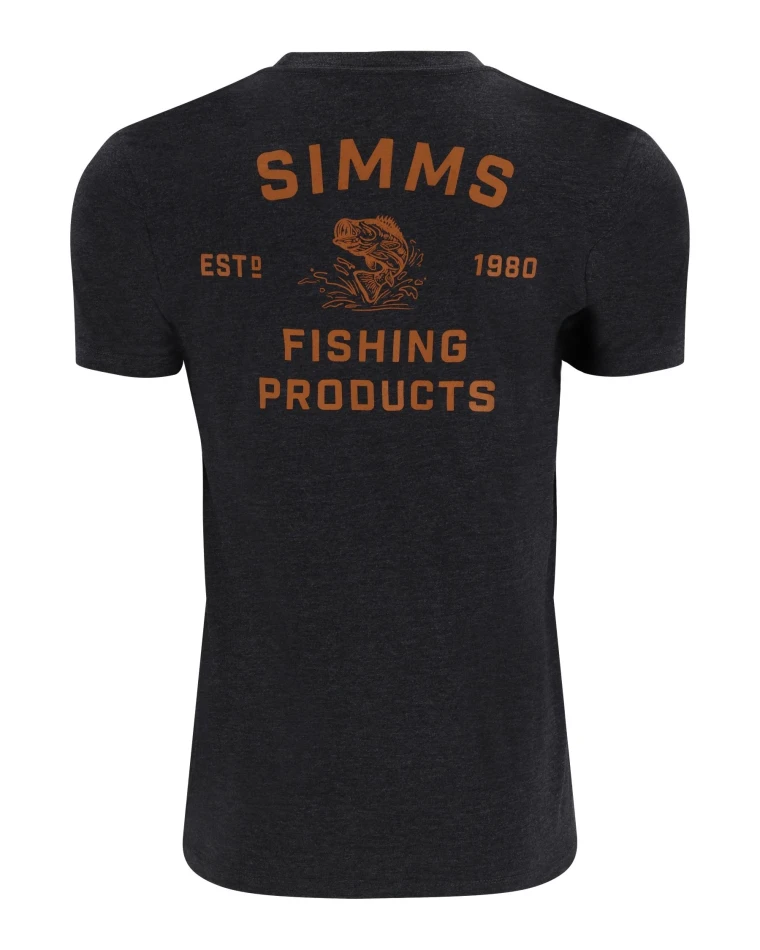 Stacked Bass T-Shirt, kolor: 086 - Charcoal Heather