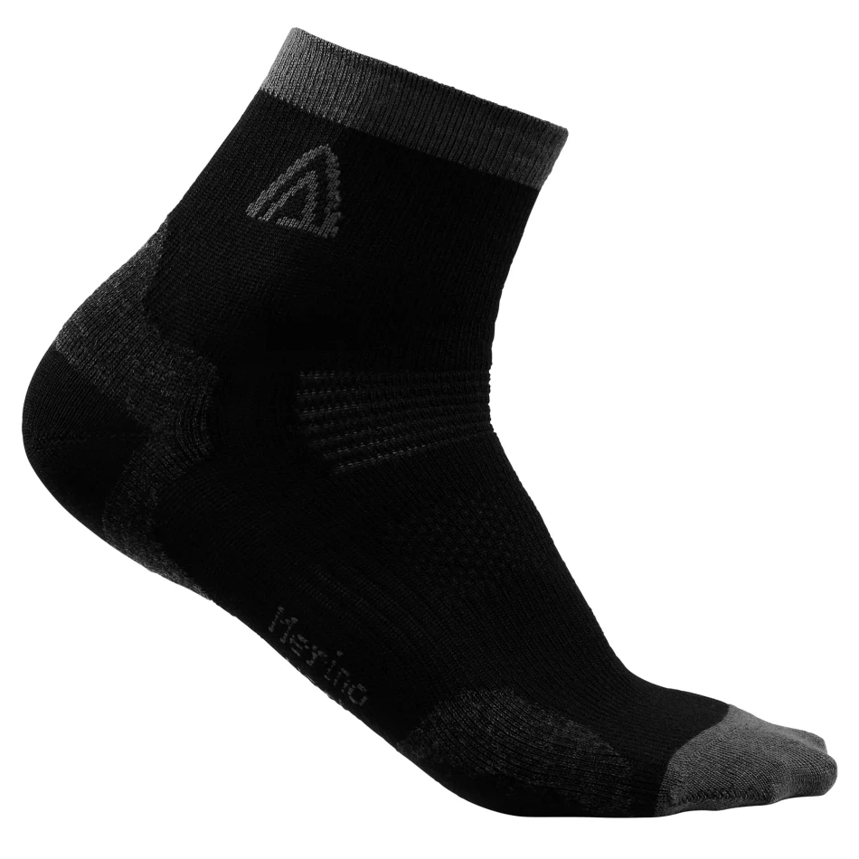 Aclima Running Socks: 163 - Iron Gate/Jet Black