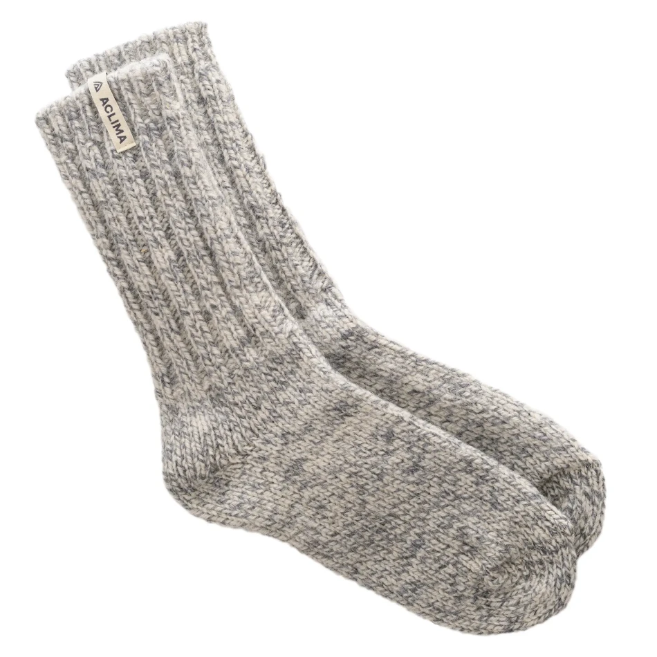 Aclima Norwegian Wool Socks, kolor: 339 - Grey White