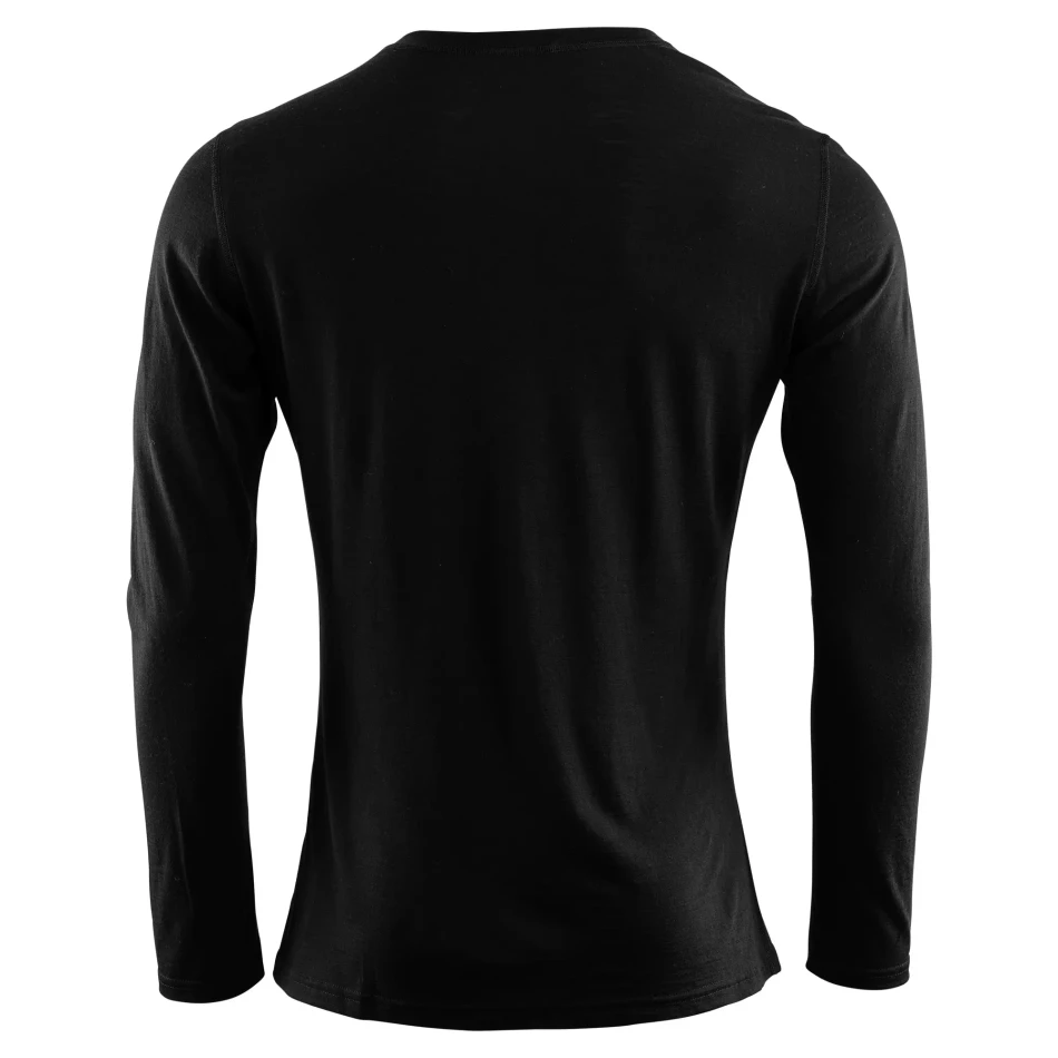 Aclima LightWool 140 Undershirt Long Sleeve M's, kolor: 123 - Jet Black