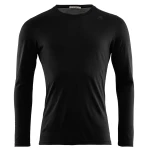 Aclima LightWool 140 Undershirt Long Sleeve M's, kolor: 123 - Jet Black