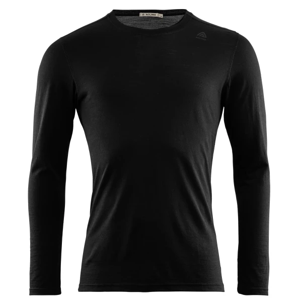 Aclima LightWool 140 Undershirt Long Sleeve M's, kolor: 123 - Jet Black