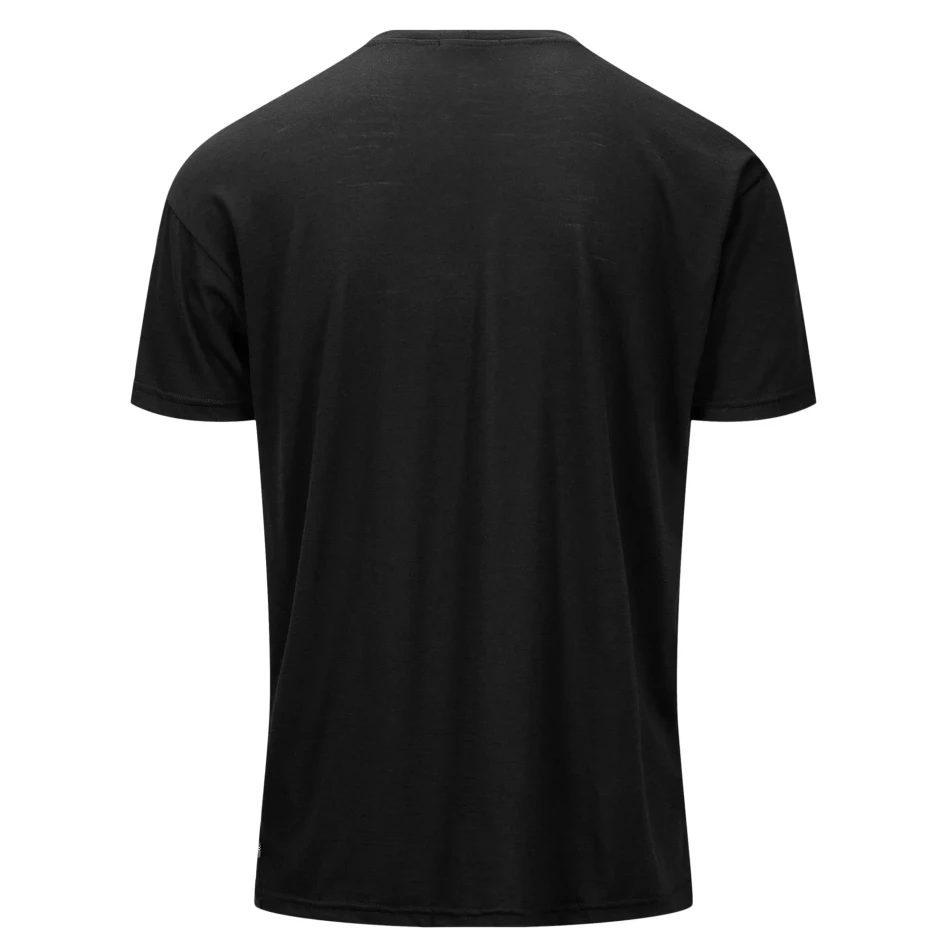 Aclima LightWool 140 Classic Tee Logo M's, kolor: 123 - Jet Black