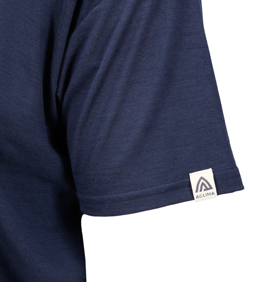 Aclima LightWool 140 Classic Tee Logo M's, kolor: 232 - Navy