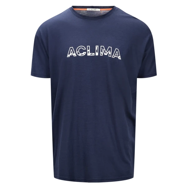 Aclima LightWool 140 Classic Tee Logo M's, kolor: 232 - Navy