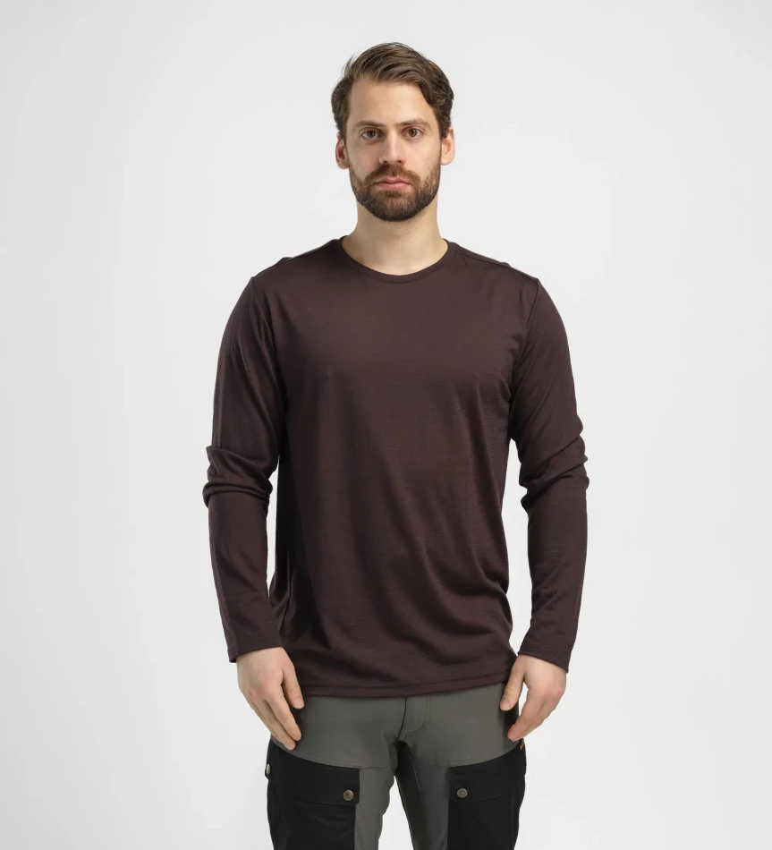 Aclima LightWool 180 Crewneck M, kolor: 414 - Chocolate Plum