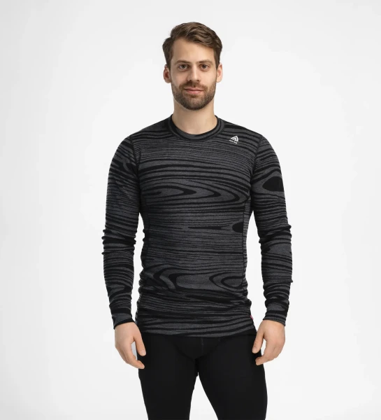 Aclima WarmWool Crewneck M, kolor: 422 - Black Motion