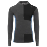 Aclima WarmWool Hoodsweater w/zip M, kolor: 401 - Marengo/Jet Black/Corsair