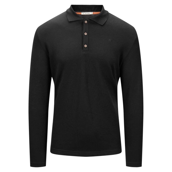 Aclima LeisureWool Pique Shirt LS, kolor: 123 - Jet Black