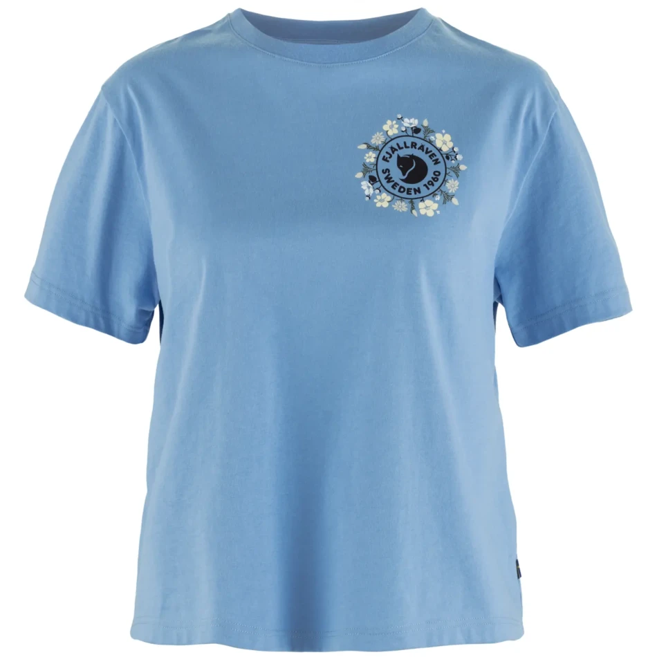 Fjallraven Fjallblomster Logo T-shirt W, kolor: 537 - Ultramarine