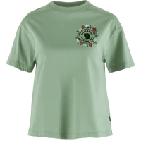Fjallraven Fjallblomster Logo T-shirt W, kolor: 674 - Misty Green