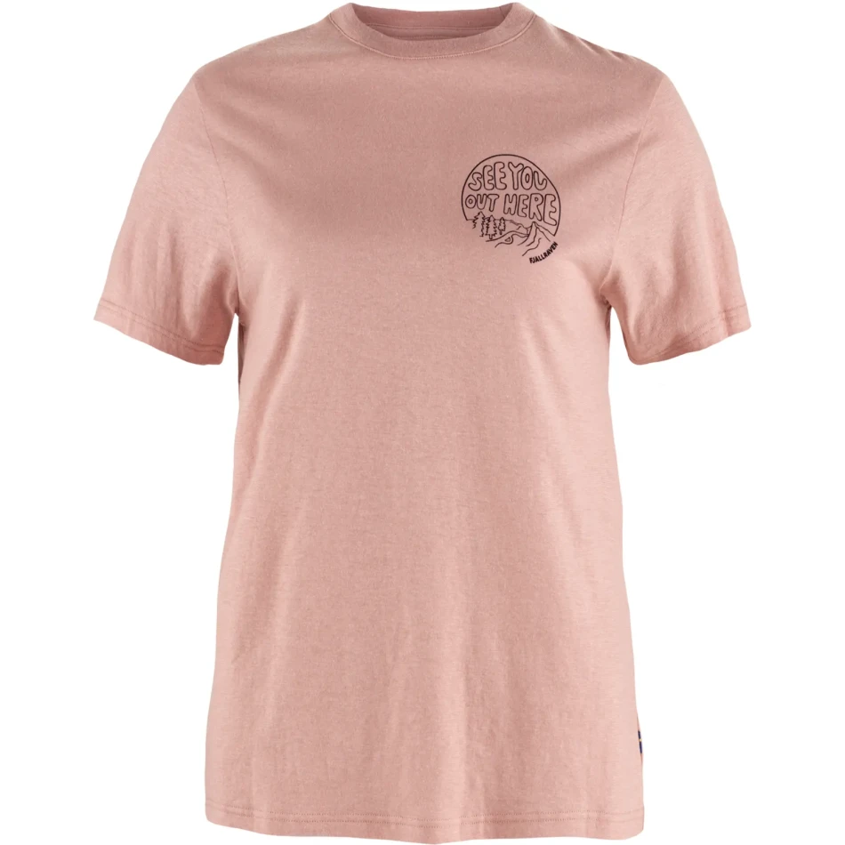 Fjallraven Hemp Blend Out Here T-shirt W, kolor: 302 - Chalk Rose