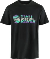 Fjallraven Multicolor Logo T-shirt, kolor: 550 - Black, 1