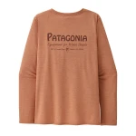Women's Long-Sleeved Capilene Cool Daily Graphic Shirt, kolor: WPTX - Water People Banner Terra Pink X-Dye