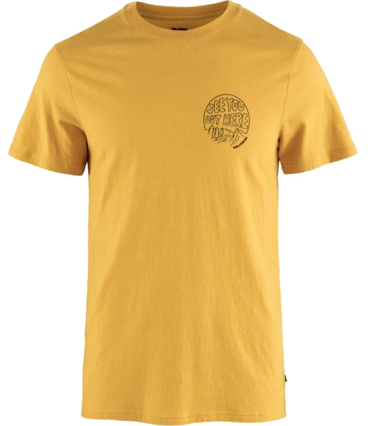 Fjallraven Hemp Blend Out Here T-shirt, kolor: 160 - Ochre