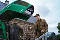 Harkila H-logo S/S T-shirt, kolor: Dark Olive