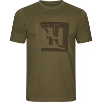 Harkila H-logo S/S T-shirt, kolor: Dark Olive