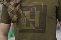 Harkila H-logo S/S T-shirt, kolor: Dark Olive