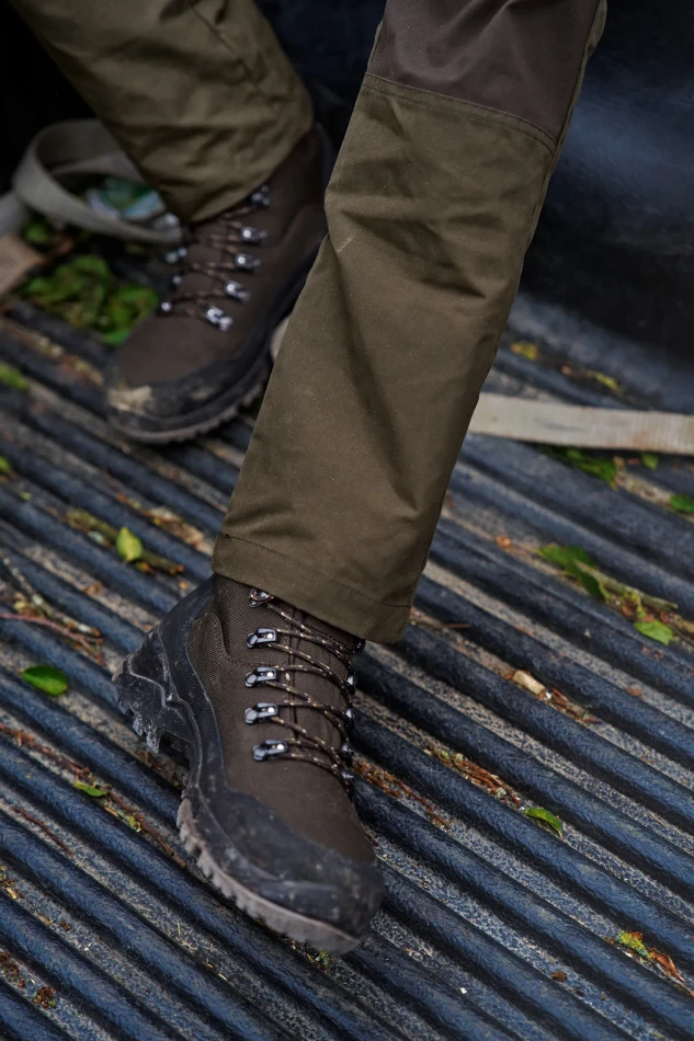 Harkila Fjell Trousers, kolor: Willow Green/Shadow Brown