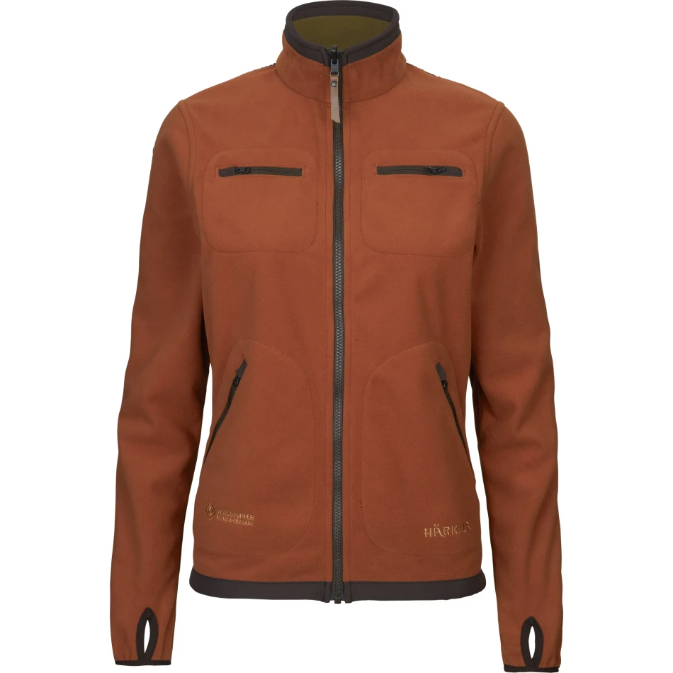 Harkila Kamko Fleece Jacket Women, kolor: Dark Olive/Arabian Spice
