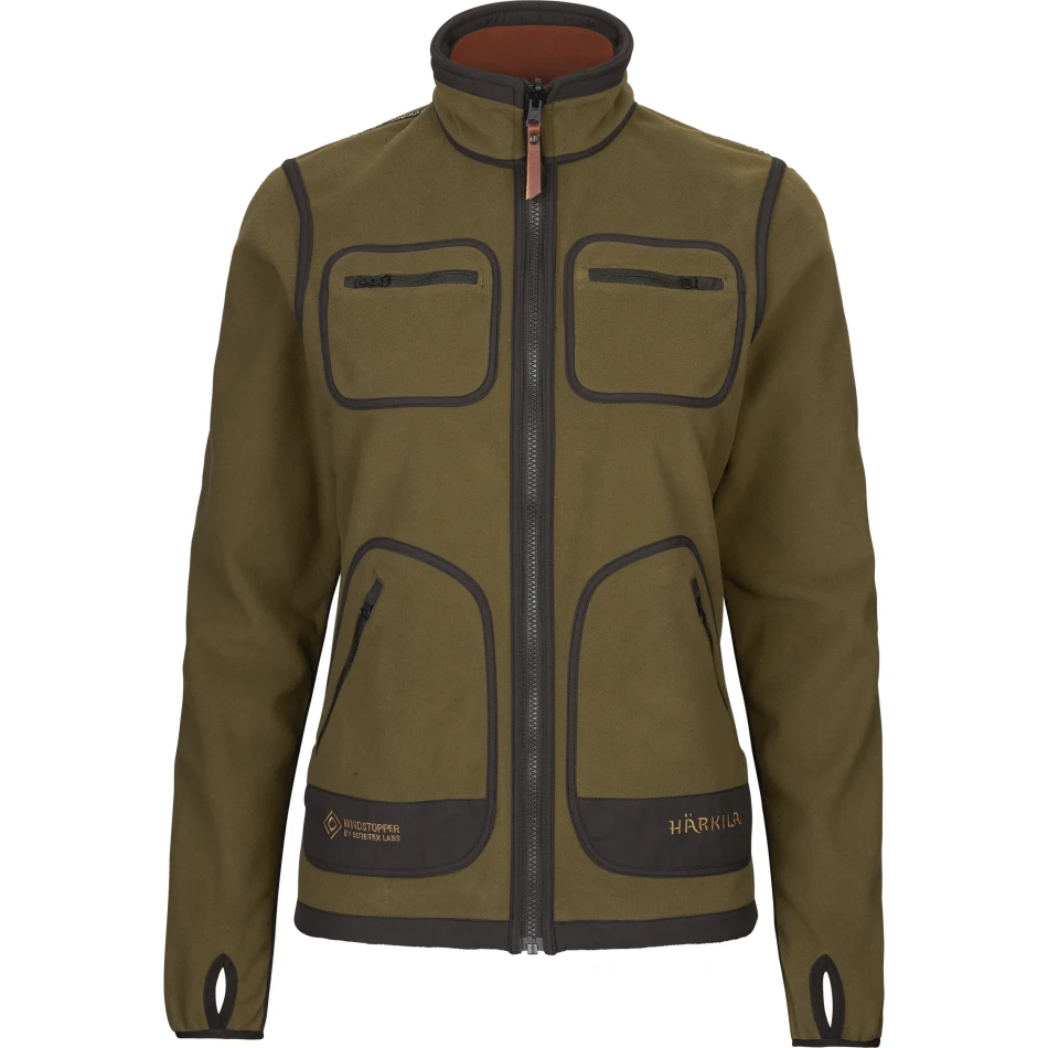 Harkila Kamko Fleece Jacket Women, kolor: Dark Olive/Arabian Spice