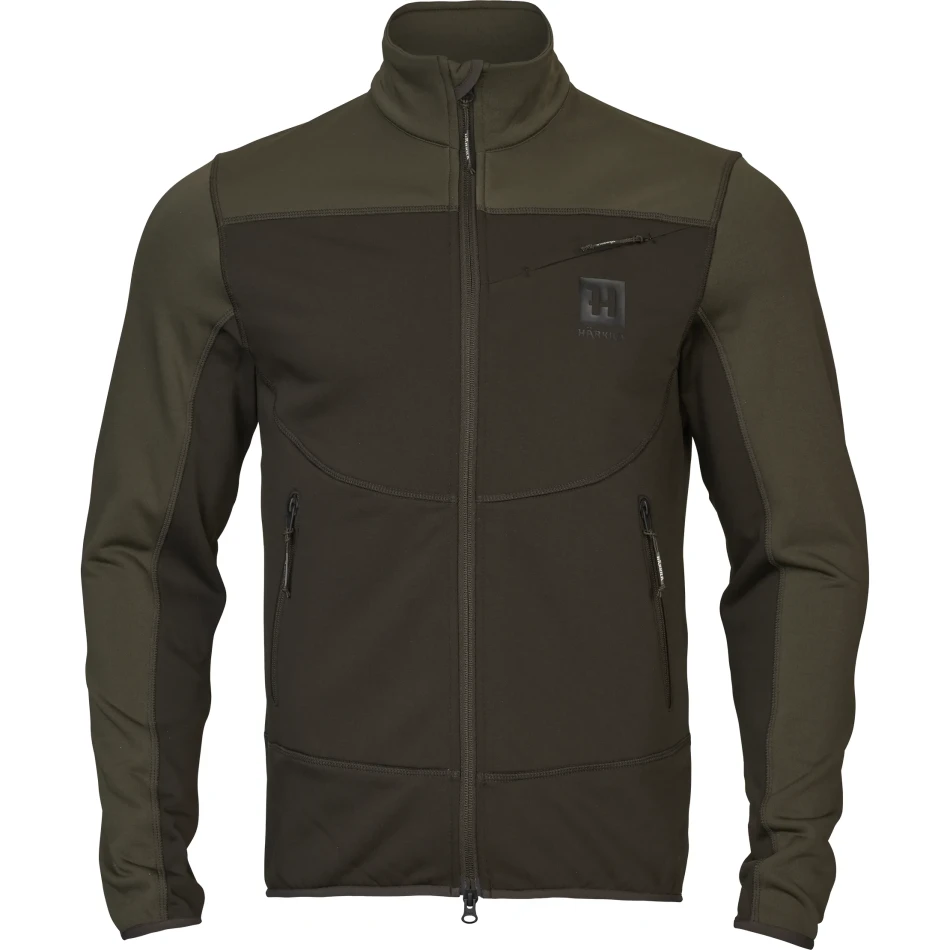 Harkila Olaf Fleece Jacket, kolor: Shadow Brown/Forest Night
