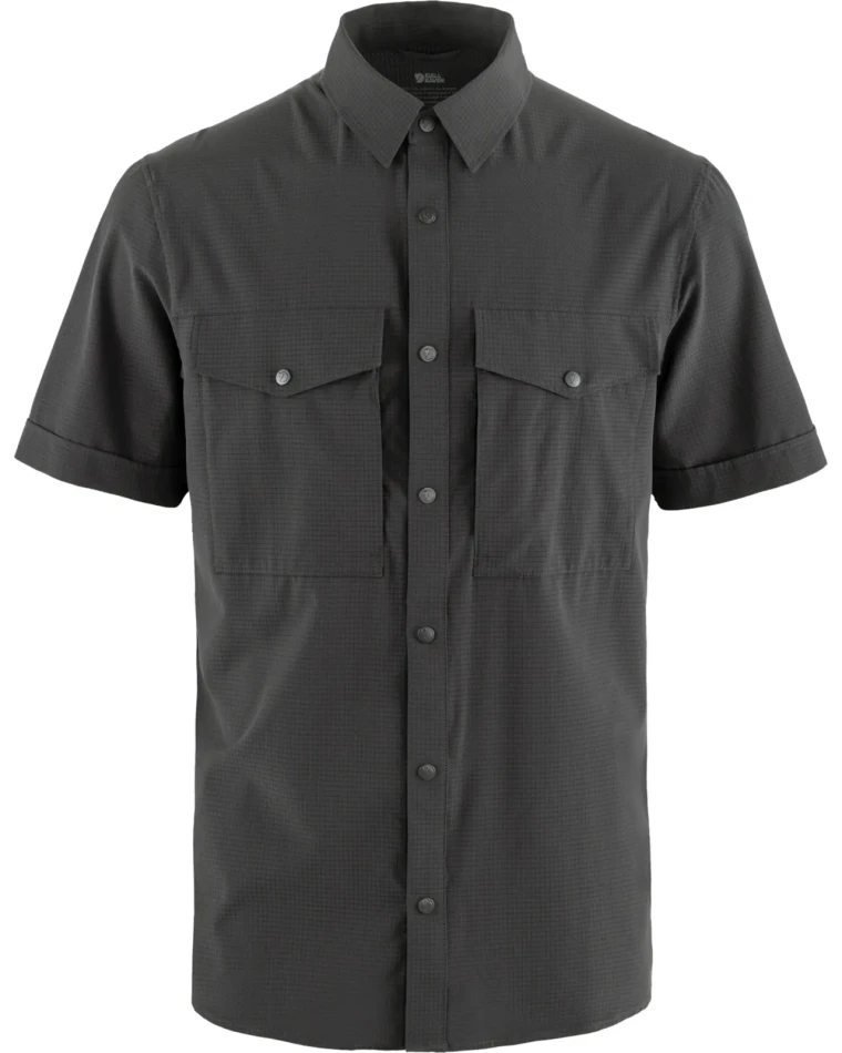 Abisko Trekking Shirt SS, kolor: 030 - Dark Grey
