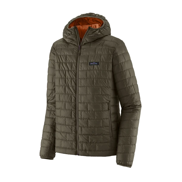 Men's Nano Puff Fitz Roy Trout Hoody, kolor: Pine Needle Green