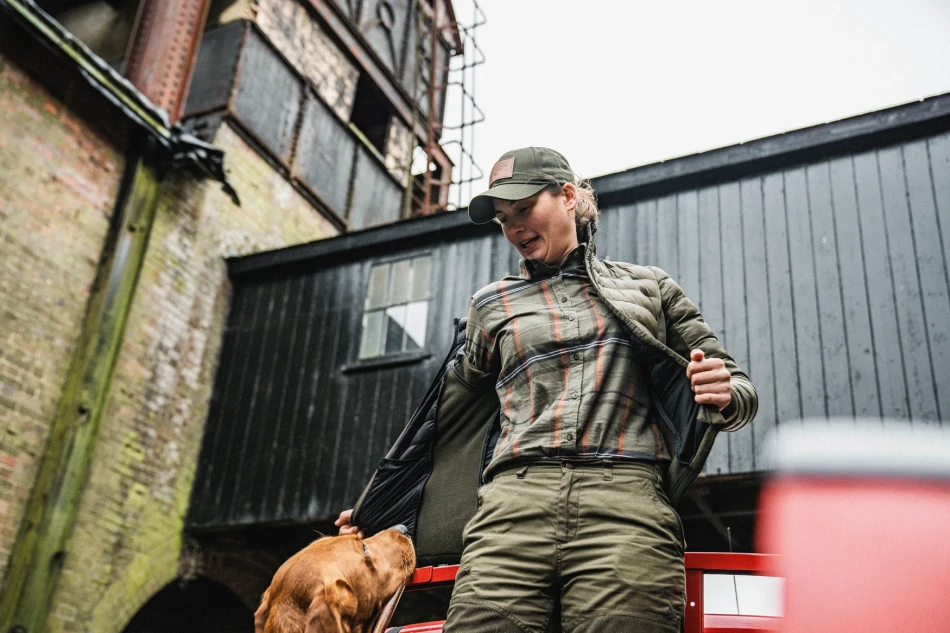Seeland Skye Flannel Shirt, kolor: Grape Leaf/Terracotta Check