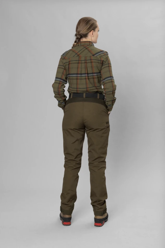 Seeland Skye Flannel Shirt, kolor: Grape Leaf/Terracotta Check