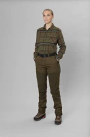 Seeland Skye Flannel Shirt, kolor: Grape Leaf/Terracotta Check