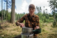 Seeland Skye Flannel Shirt, kolor: Grizzly Brown/Terracotta Check