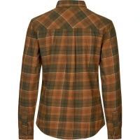 Seeland Skye Flannel Shirt, kolor: Grizzly Brown/Terracotta Check